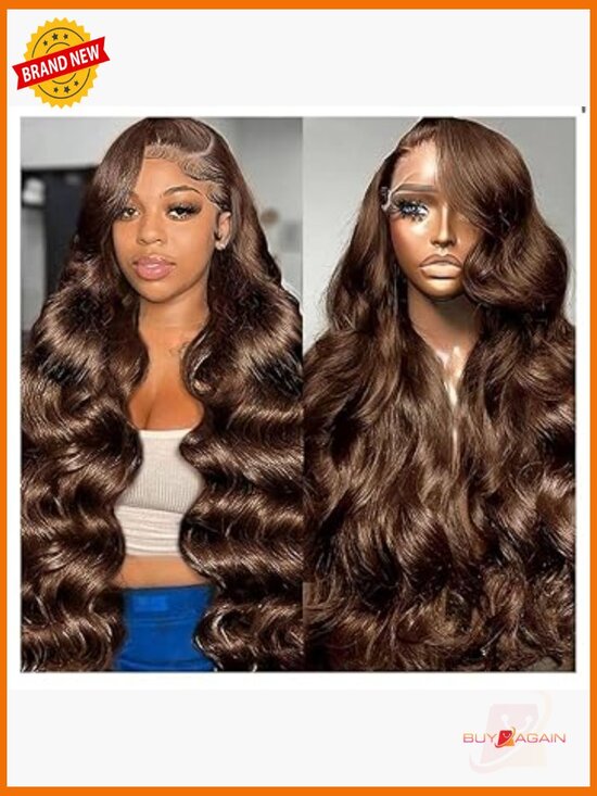 30 Inch Body Wave 13x6 HD Lace Front Wig Human Hair 200 Density Pre Plucked main image 4